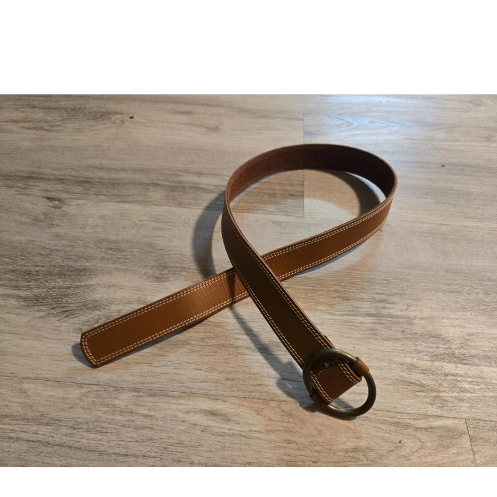 Womens XS/S Brown Genuine Leather Belt